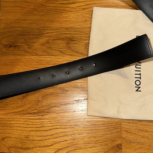Louis Vuitton - Men’s Monogram Eclipse Belt - Black - Size 34 / 85 - Picture 8 of 12